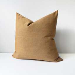 Teak Sunbrella?? Outdoor Pillow Cover in Cognac Brown For Mid Century Modern Seating Or Patio Chairs, Masculine Cushion Covers By Mazizmuse - thumbnail 4