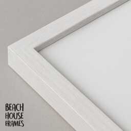 A2 White Wood Grain Frame - Picture Photo Handmade in UK Plastic Free High Quality Mounted Option - thumbnail 3