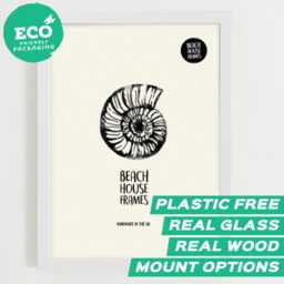 A2 White Wood Grain Frame - Picture Photo Handmade in UK Plastic Free High Quality Mounted Option - thumbnail 2