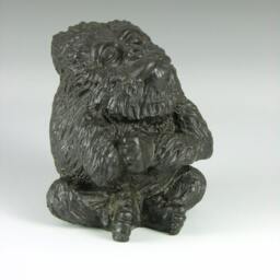 Bronze Gorilla Figurine - Yolk Art Animal Sculpture, Usa Made - thumbnail 2