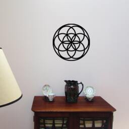 Seed Of Life Sacred Geometry Wall Art, Spiritual Decal, Meditation Sticker - thumbnail 2