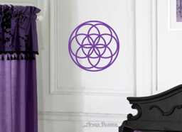 Seed Of Life Sacred Geometry Wall Art, Spiritual Decal, Meditation Sticker