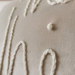 Personalised Wedding Couple Embroidered Velvet Cushion - thumbnail 3