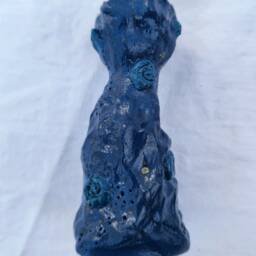 Deep Blue Sea Ceramic Candlestick Holder - thumbnail 4