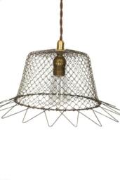 Vintage Industrial Wire Cage Farmhouse Pendant - thumbnail 2