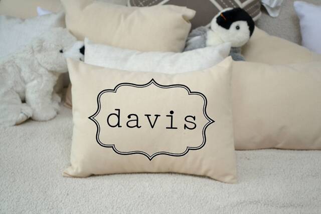 Personalized Children's Pillow, Newborn Name, Kids Gift, Baby Boys & Girls - image 1