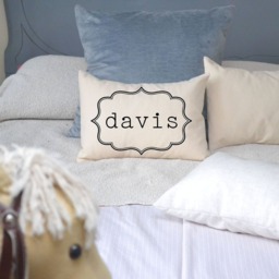 Personalized Children's Pillow, Newborn Name, Kids Gift, Baby Boys & Girls - thumbnail 2