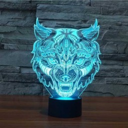 Personalized Wolf Head Led Lamp, Bluetooth Music, App Control