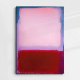 Modern Abstract Pink & Purple Exhibition Oil Painting Wall Art, Framed Canvas Poster Print, Home Living Room Decor Gift Idea - thumbnail 3