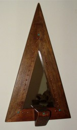Rosewood Sconce Mirrorby Torgoyle Art Ology - thumbnail 1