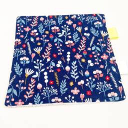 Baby Comforter With Flowers, Small Comfort Blanket Suitable For Newborn, Soft Plush Blankie, Square Lovey Garden 1st Gift - thumbnail 2