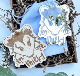 Christmas Gift For Opossum Owner, Personalised Decoration, Opossum Ornament, Bauble - thumbnail 1