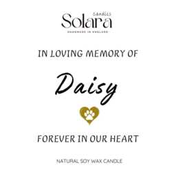 Personlaised Pet Memorial Soy Candle, Sympathy Gift Loss, Custom Name, in Loving Memory For Dog Cat Owners - thumbnail 2