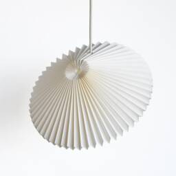 Brownfolds White Flying Saucer Paper Lampshade - Origami Hanging Lamp - thumbnail 3