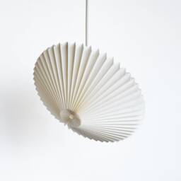 Brownfolds White Flying Saucer Paper Lampshade - Origami Hanging Lamp - thumbnail 2