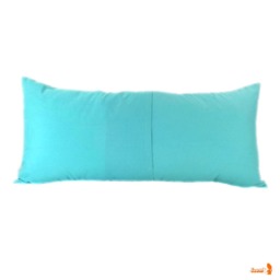 Mint Green Egret Pillow Swamp Scene Print, Cotton Lumbar Pillow - thumbnail 3