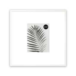 "Matte White Wooden Photo Frame 18x18"" For 10x8" - thumbnail 1