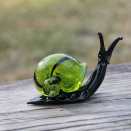 Glass Snails Hand Sculpted Snail Glass Sculpture Snail Figure Figurine Miniature Figurine Ornament - thumbnail 4