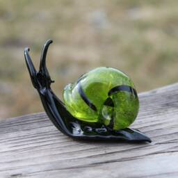 Glass Snails Hand Sculpted Snail Glass Sculpture Snail Figure Figurine Miniature Figurine Ornament - thumbnail 2