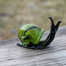 Glass Snails Hand Sculpted Snail Glass Sculpture Snail Figure Figurine Miniature Figurine Ornament - thumbnail 3
