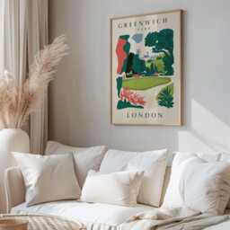 Greenwich Park Print, Poster, Gifts, Art, Wall London Poster - thumbnail 2