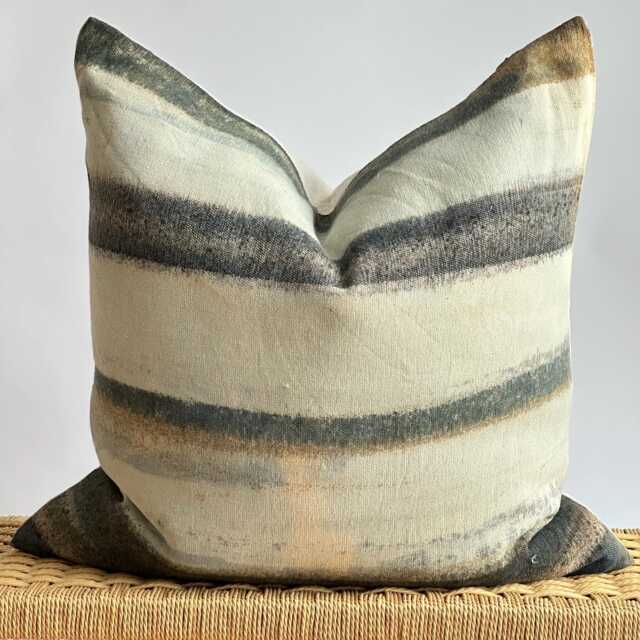 Brown Tribal Hemp Hand Woven Natural Dye Color Pillow Cover - image 1