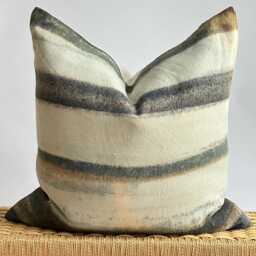 Brown Tribal Hemp Hand Woven Natural Dye Color Pillow Cover - thumbnail 1
