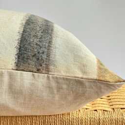 Brown Tribal Hemp Hand Woven Natural Dye Color Pillow Cover - thumbnail 3