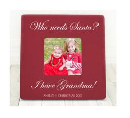 Personalized First Christmas Picture Frame Gift For Grandma & Grandpa