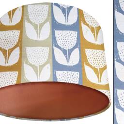 Scandinavian Floral Lampshade Handmade Scandi Light Shade - thumbnail 2