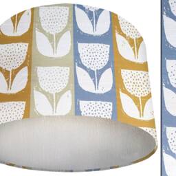 Scandinavian Floral Lampshade Handmade Scandi Light Shade - thumbnail 3