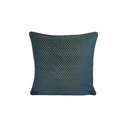 Designers Guild - Portland Delft Plush Geometric Contrast Piped Velvet Cushion Cover Handmade Throw Pillow Designer Home D??cor - thumbnail 2