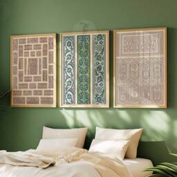 Set Of 3 Arabic Prints, Wall Art, Islamic Decor, Pattern Poster Set, Gallery Wall, Art Print, A1/A2/A3/A4 - thumbnail 3