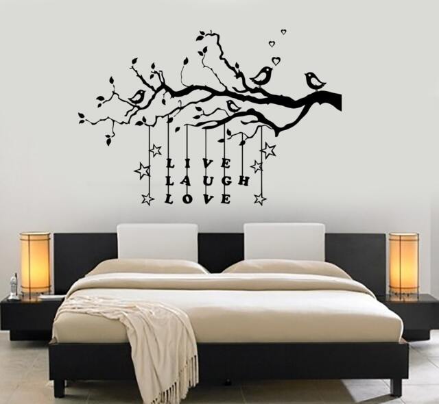 Wall Decal Tree Branch Live Laugh Love Vinyl Sticker Art Mural 1430Dz - image 1