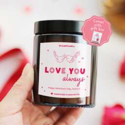 Anniversary Gift For Her Him Husband Wife - Wedding Bride Groom Valentines Love You Always Candle