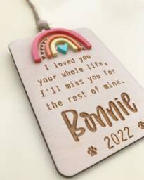 Pet Memorial, Rainbow Bridge Pet Sympathy, Keepsake, Memorial Gift, Loss Gift - thumbnail 1