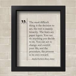 Transparent Amelia Earhart, Henry James Quote Inspiring Wall Art Earhart Poster H Print - thumbnail 2