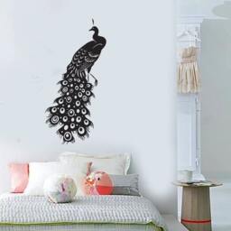 Wall Vinyl Decal Birds Beautiful Peacock Tail Symbol Of Integrity & Beauty From Within Modern Home Decor - #1090Di - thumbnail 2