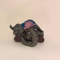Dumbo Handmade Polymer Clay Action Figure. Unique Collectible - thumbnail 2