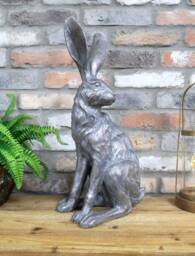 Large Sitting Rabbit Statue - Ornament Sculpture Bunny Animal Statues - thumbnail 1