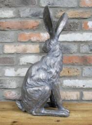 Large Sitting Rabbit Statue - Ornament Sculpture Bunny Animal Statues - thumbnail 3