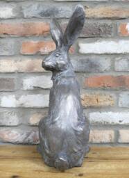 Large Sitting Rabbit Statue - Ornament Sculpture Bunny Animal Statues - thumbnail 2