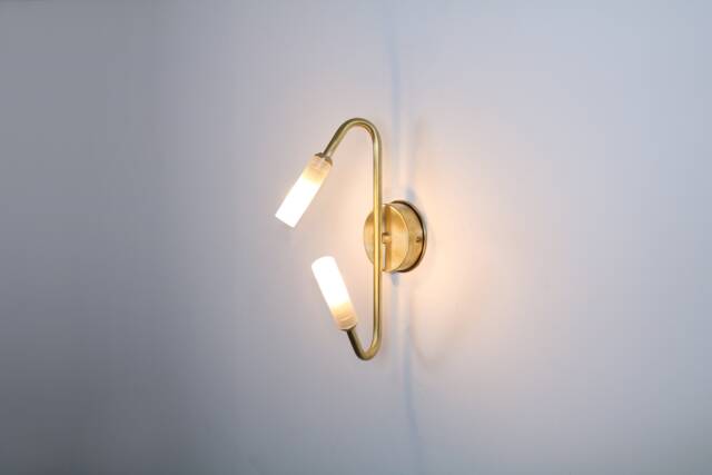 Brass Small Light, Bathroom Light Glass Wall Lighting , Glass Lamp Vanity Fixture, Matte Sconce, Lamp - image 1