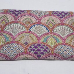 Artisan Handmade Kantha Quilt Floral Print Twin Size Indian Bohemian Bedspread Cotton Throw - thumbnail 2