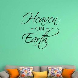 Vwaq Heaven On Earth Wall Decal - Quotes Christian Sayings Art