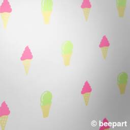 Ice Cream Cone Vinyl Wall Decal Set - thumbnail 2