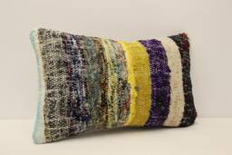 Throw Pillow, Sofa 12x20 in 30x50 cm, Vintage Kilim Pillow, Sofa Cushion Cover Boho Pillow Koef-1309 - thumbnail 1