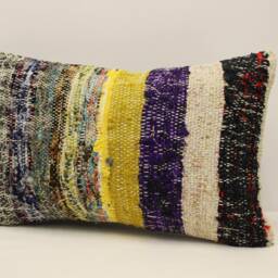 Throw Pillow, Sofa 12x20 in 30x50 cm, Vintage Kilim Pillow, Sofa Cushion Cover Boho Pillow Koef-1309 - thumbnail 3