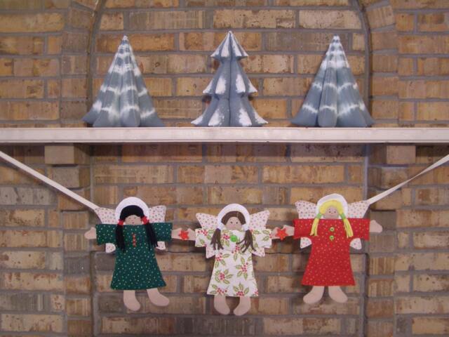 Christmas Angel Garland - Home Decor Decoration Girl Angel Doll Decoration-Banner - image 1