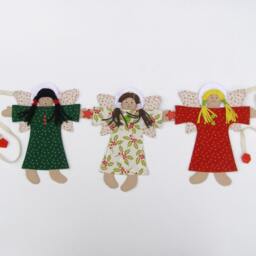 Christmas Angel Garland - Home Decor Decoration Girl Angel Doll Decoration-Banner - thumbnail 2